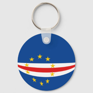 Cape Verde Fisheye Flag Keychain