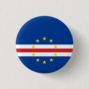 Cape Verde Flag 1 Inch Round Button
