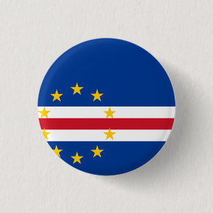 Cape Verde Flag 1 Inch Round Button