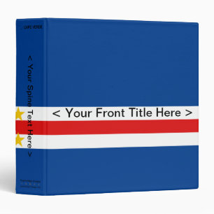 Cape Verde Flag Binder