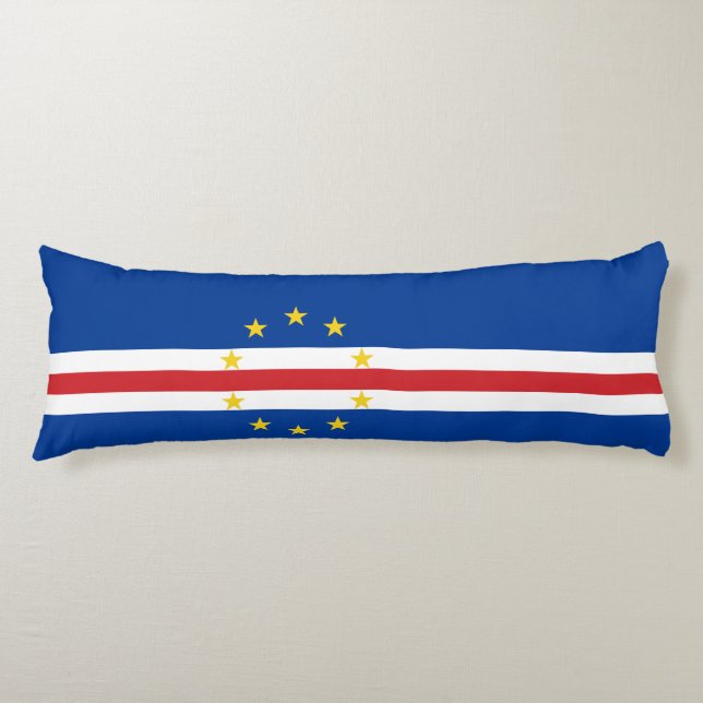 Cape Verde Flag Body Pillow (Front)