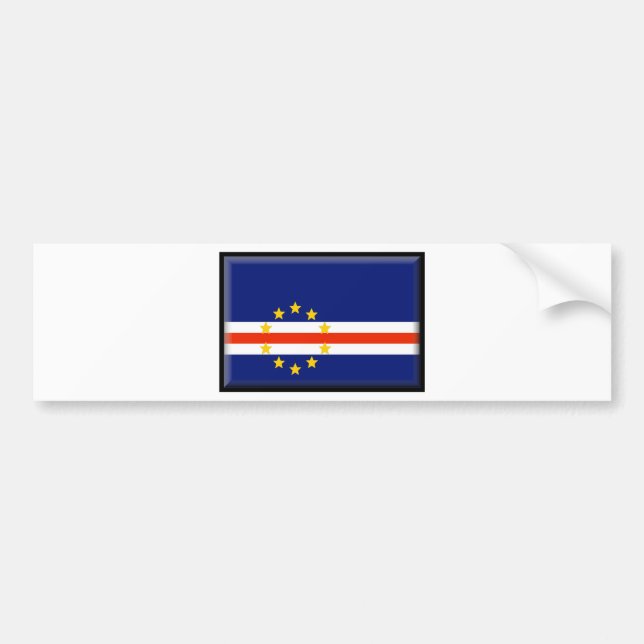 Cape Verde Flag Bumper Sticker (Front)
