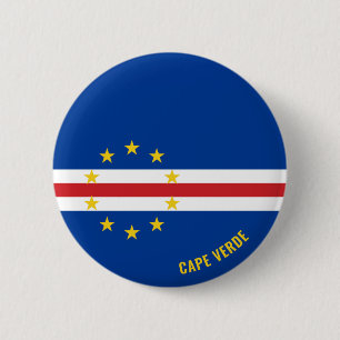 Cape Verde Flag Charming Patriotic 2 Inch Round Button