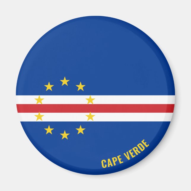 Cape Verde Flag Charming Patriotic Magnet (Front)