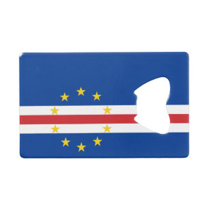 Cape Verde Flag Credit Card Bottle Opener