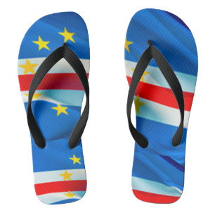 Cape Verde Flag Flip Flops