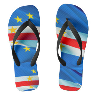 Cape Verde Flag Flip Flops