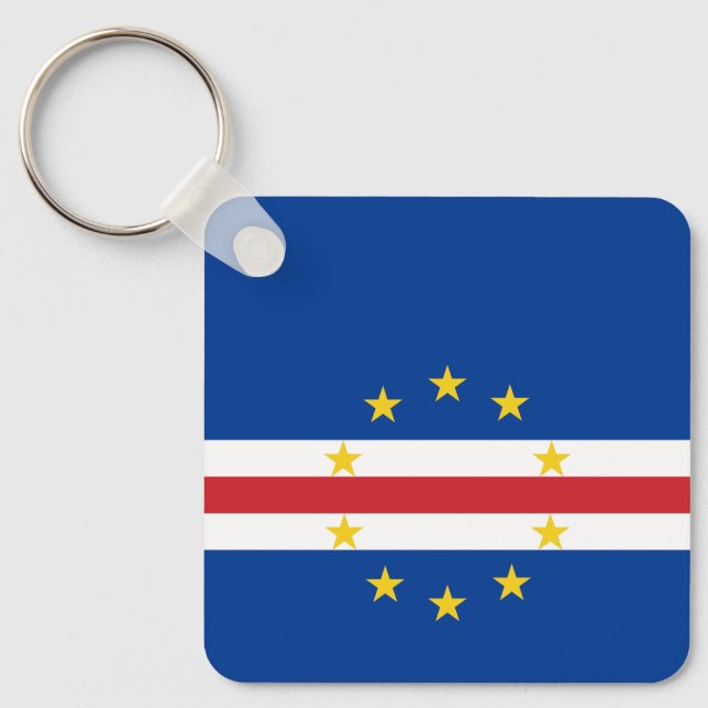 Cape Verde Flag Keychain (Front)