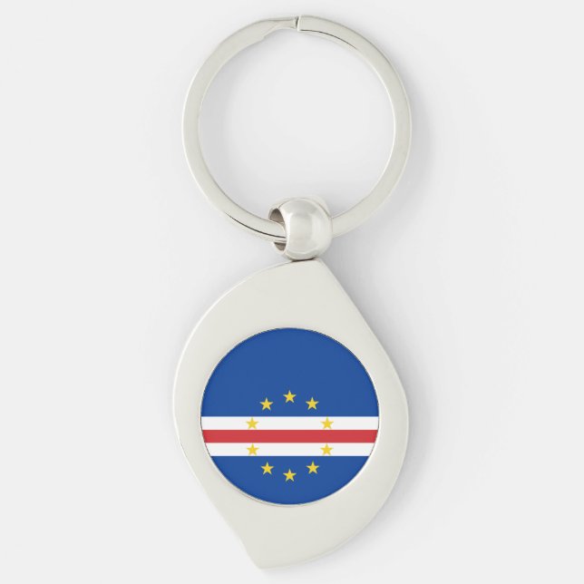 Cape Verde Flag Keychain (Front)