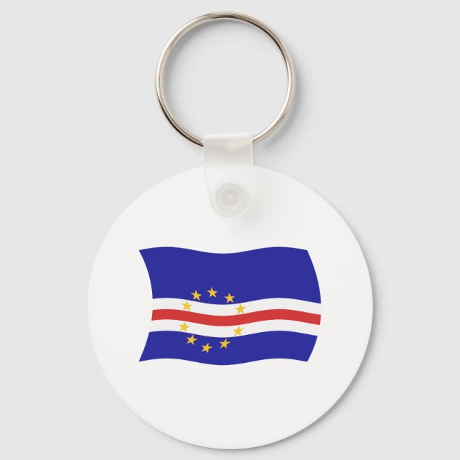 Cape Verde Flag Keychain (Front)