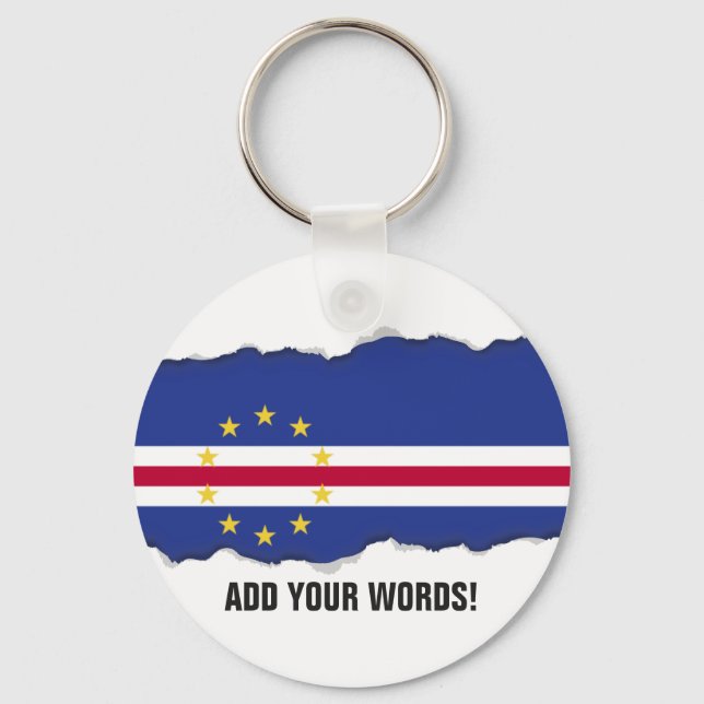 Cape Verde Flag Keychain (Front)
