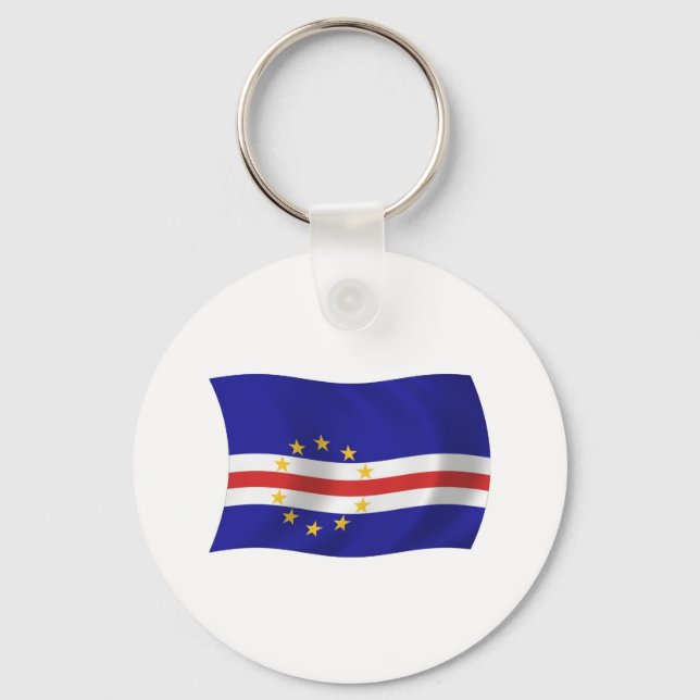 Cape Verde Flag Keychain (Front)