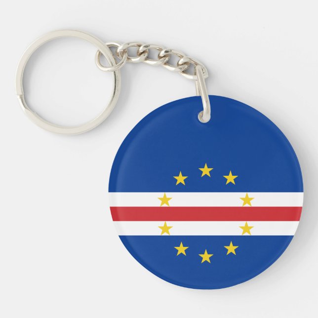 Cape Verde Flag Keychain (Front)