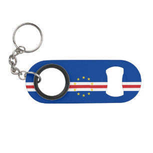 Cape Verde Flag Keychain Bottle Opener