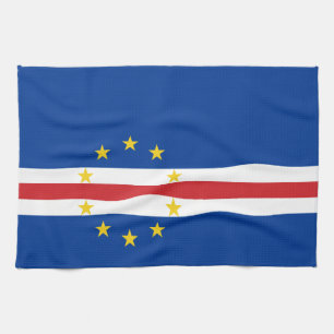 Cape Verde Flag Kitchen Towel
