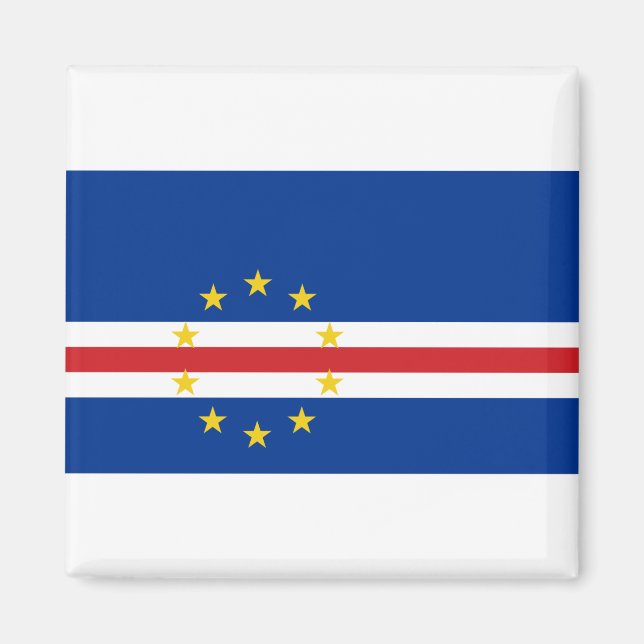 Cape Verde Flag Magnet (Front)