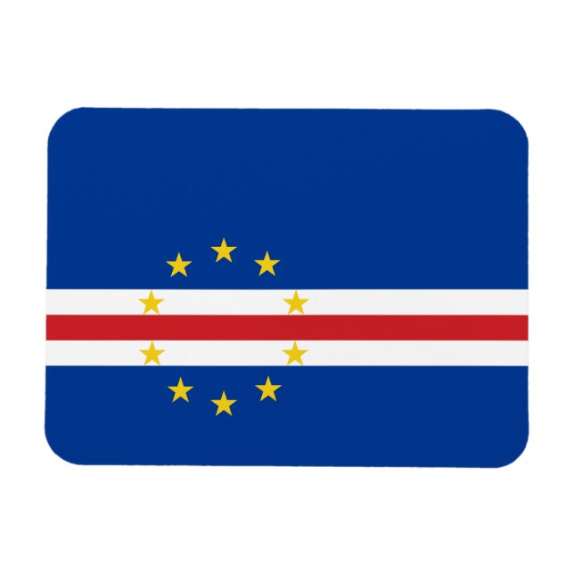 Cape Verde Flag Magnet (Horizontal)