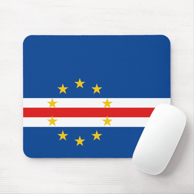 Cape Verde Flag Mousepad (With Mouse)