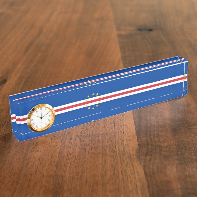 Cape Verde flag Nameplate (Side)