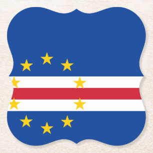 Cape Verde Flag Paper Coaster