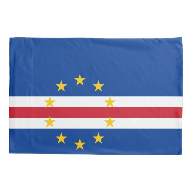 Cape Verde Flag Pillowcase (Back)