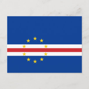 Cape Verde Flag Postcard