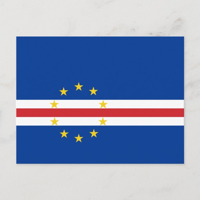 Cape Verde Flag Postcard (Front)