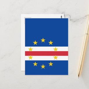 Cape Verde flag Postcard