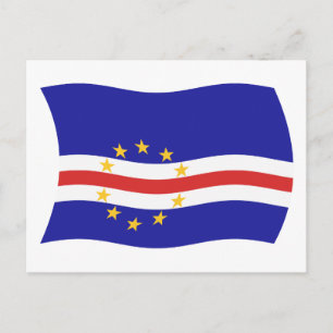 Cape Verde Flag Postcard