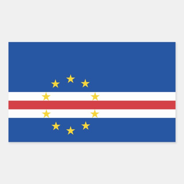 Cape Verde Flag Sticker (Front)