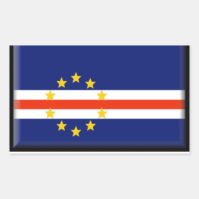 Cape Verde Flag Sticker (Front)