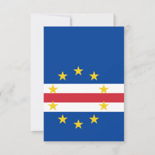 Cape Verde flag Thank You Card