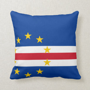 Cape Verde Flag Throw Pillow
