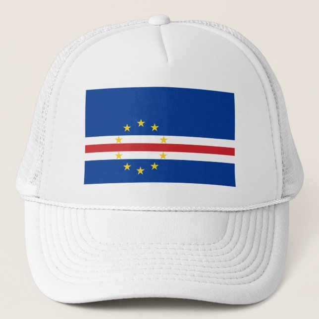 Cape Verde Flag Trucker Hat (Front)