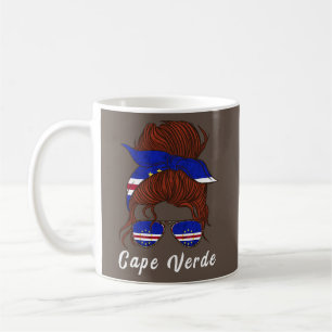Cape Verde Girl Bandana Woman Messy Bun Cape Coffee Mug