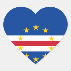 cape verde heart sticker