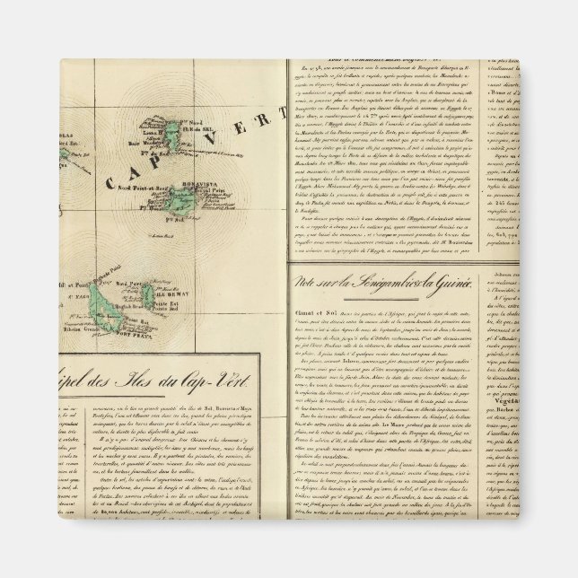 Cape Verde Islands Africa Magnet (Front)