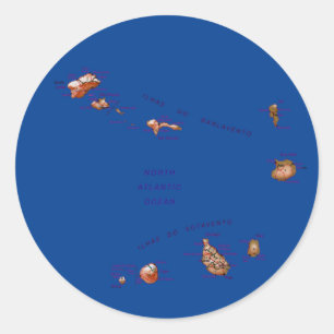 Cape Verde Map Sticker