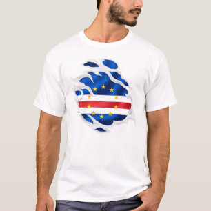 Cape Verde Ripped flag T-Shirt
