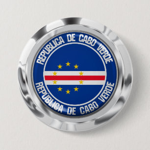 Cape Verde Round Emblem 3 Inch Round Button
