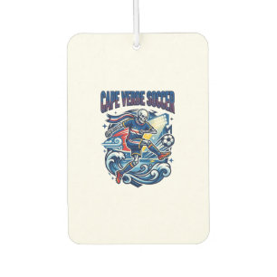 Cape Verde Soccer Skeleton Striker Nations Premium Air Freshener