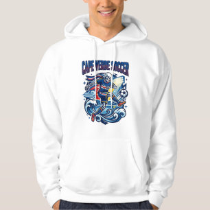 Cape Verde Soccer Skeleton Striker Nations Premium Hoodie