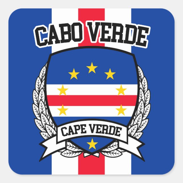 Cape Verde Square Sticker (Front)
