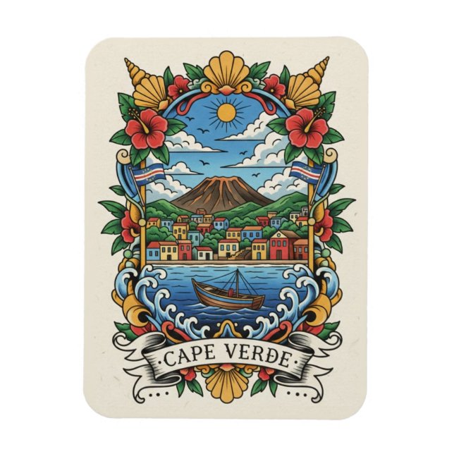 Cape Verde Travel Magnet (Vertical)