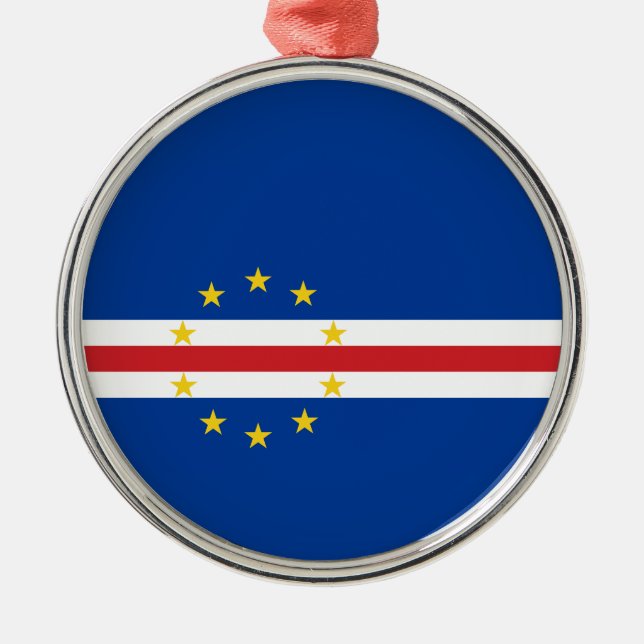 Cape Verdean Flag (Cape Verde) Metal Ornament (Front)