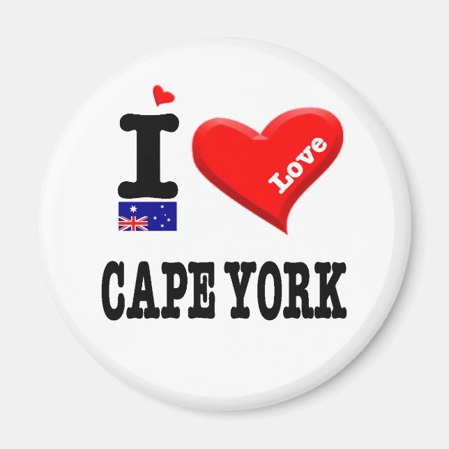 CAPE YORK - I Love Magnet (Front)