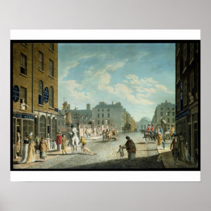 Capel Street with the Royal Exchange, Dublin, 1800 Poster