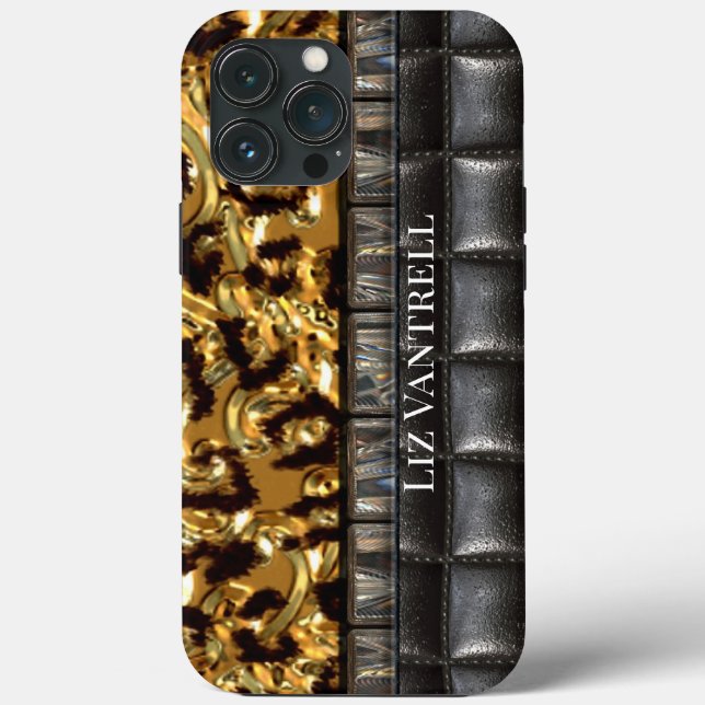 Capetown  Pretty Animal Monogram XIII Case-Mate iPhone Case (Back)