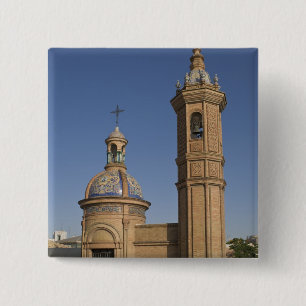 Capilla del Carmen, Seville, Spain 2 Inch Square Button