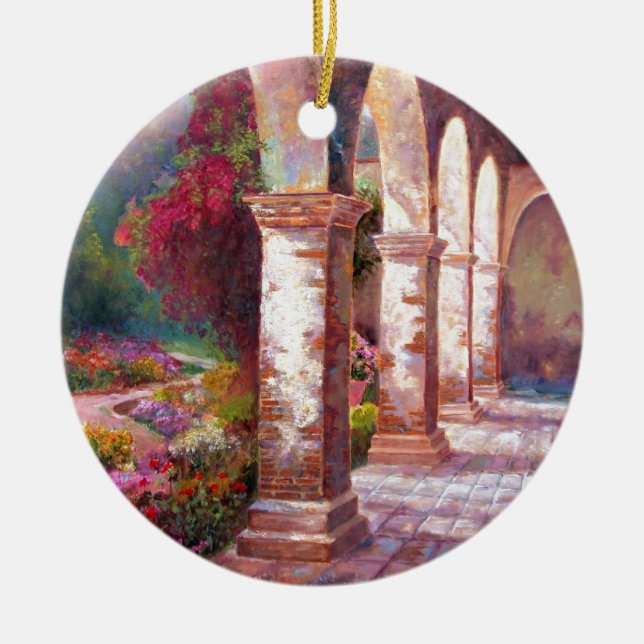 Capistrano Afternoon Ceramic Ornament (Front)